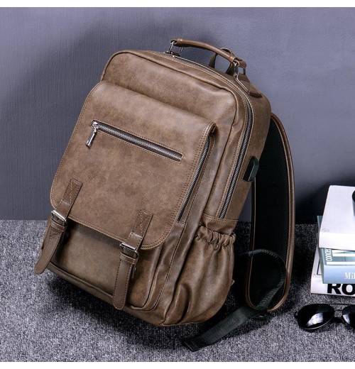 Leather 15 inch Laptop Backpack Leather 15 inch Laptop Backpack