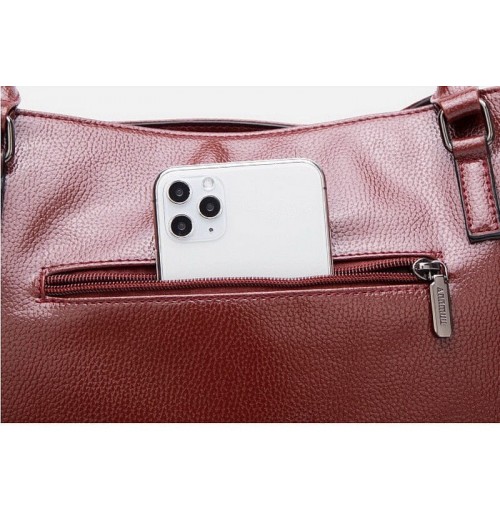 Red Leather Shoulder Bag Red Leather Shoulder Bag