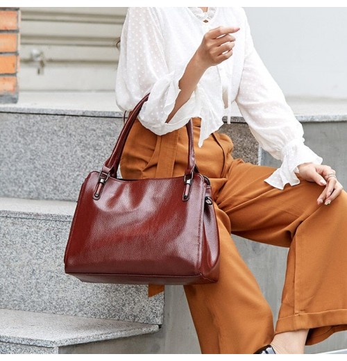 Red Leather Shoulder Bag Red Leather Shoulder Bag
