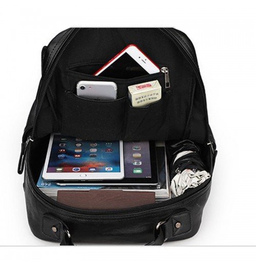 Black Leather Backpack 15 inch Laptop Black Leather Backpack 15 inch Laptop