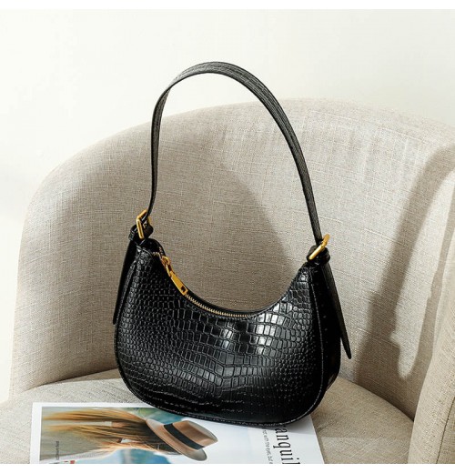 Baguette Leather Shoulder Bag ERIN Baguette Leather Shoulder Bag ERIN