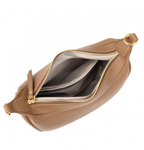 Faux Leather Crossbody Bag With Curb Chain Shoulder Strap Faux Leather Crossbody Bag With Curb Chain Shoulder Strap