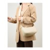 Faux Leather Crossbody Bag With Curb Chain Shoulder Strap Faux Leather Crossbody Bag With Curb Chain Shoulder Strap