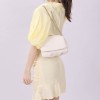 White Shoulder Bag With Chain Strap White Shoulder Bag With Chain Strap