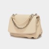 White Shoulder Bag With Chain Strap White Shoulder Bag With Chain Strap