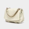 White Shoulder Bag With Chain Strap White Shoulder Bag With Chain Strap