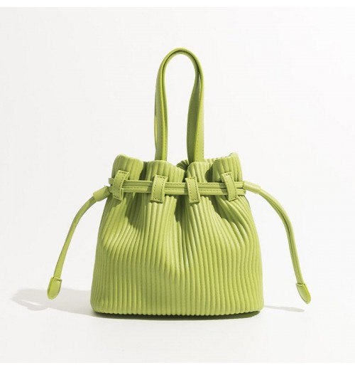 Leather Drawstring Bucket Bag Leather Drawstring Bucket Bag